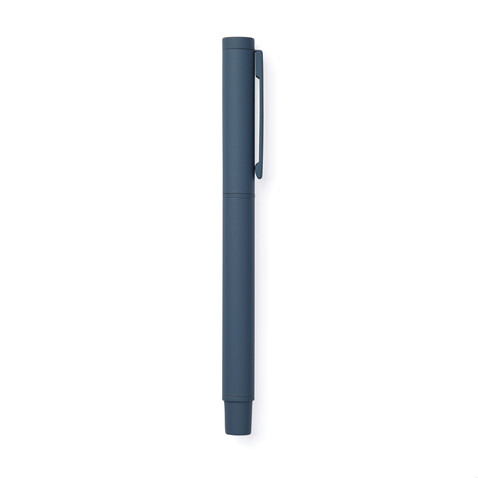 VINGA Baltimore Stift aus RCS recyceltem Stainless-Steel navy blau bedrucken, Art.-Nr. V1690025