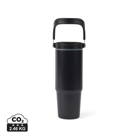 VINGA Eos Trek 880ml Flasche aus RCS rec. Stainless-Steel schwarz, schwarz bedrucken, Art.-Nr. V4320301