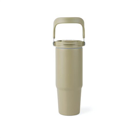 VINGA Eos Trek 880ml Flasche aus RCS rec. Stainless-Steel grün, grün bedrucken, Art.-Nr. V4320307