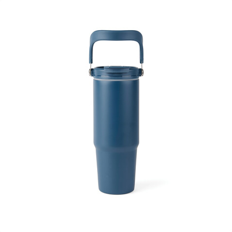 VINGA Eos Trek 880ml Flasche aus RCS rec. Stainless-Steel navy blau, navy blau bedrucken, Art.-Nr. V4320305