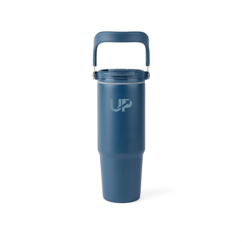 VINGA Eos Trek 880ml Flasche aus RCS rec. Stainless-Steel navy blau, navy blau bedrucken, Art.-Nr. V4320305