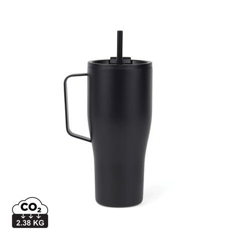 VINGA Eos Voyager 800ml Flasche aus RCS rec. Stainless-Steel schwarz, schwarz bedrucken, Art.-Nr. V4320401
