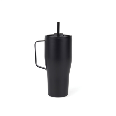 VINGA Eos Voyager 800ml Flasche aus RCS rec. Stainless-Steel schwarz, schwarz bedrucken, Art.-Nr. V4320401