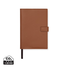 VINGA Timo Notizbuch aus RCS recyceltem rPET braun bedrucken, Art.-Nr. V7730009 VINGA Timo Notizbuch aus RCS recyceltem rPET braun bedrucken, Art.-Nr. V7730009