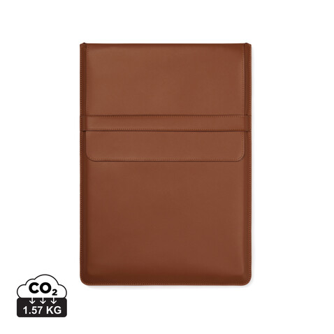 VINGA Timo 16&quot; Laptop-Sleeve aus RCS recyceltem rPET braun bedrucken, Art.-Nr. V7880609