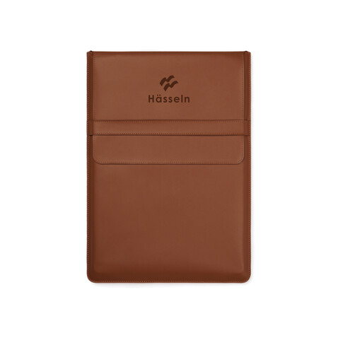 VINGA Timo 16&quot; Laptop-Sleeve aus RCS recyceltem rPET braun bedrucken, Art.-Nr. V7880609