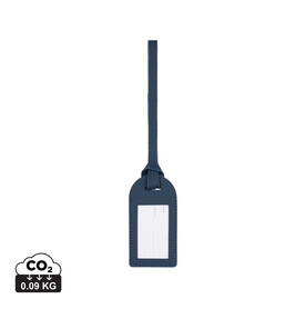 VINGA Baltimore Gepäckanhänger aus RCS recyceltem Polyester navy blau bedrucken, Art.-Nr. V8200225