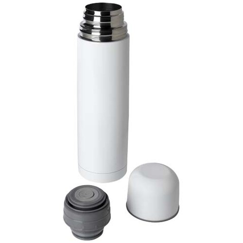 Sullivan 750 ml RCS-zertifizierte Vakuum Isolierflasche aus recyceltem Edelstahl, weiss bedrucken, Art.-Nr. 10079701