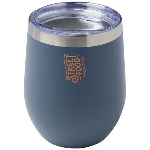 Corzo 350 ml RCS-zertifizierter Kupfer-Vakuum Isolierbecher aus recyceltem Edelstahl, Hale Blue bedrucken, Art.-Nr. 10079950