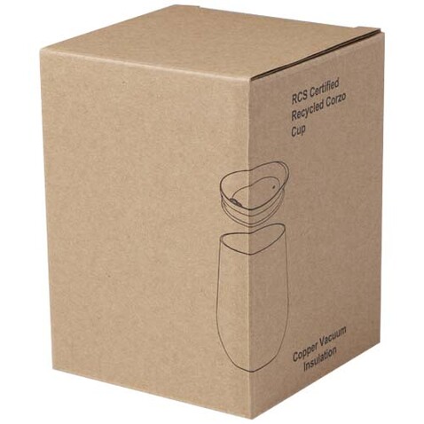 Corzo 350 ml RCS-zertifizierter Kupfer-Vakuum Isolierbecher aus recyceltem Edelstahl, Hale Blue bedrucken, Art.-Nr. 10079950