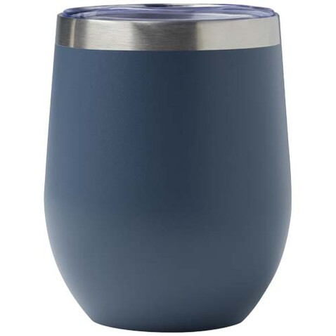Corzo 350 ml RCS-zertifizierter Kupfer-Vakuum Isolierbecher aus recyceltem Edelstahl, Hale Blue bedrucken, Art.-Nr. 10079950