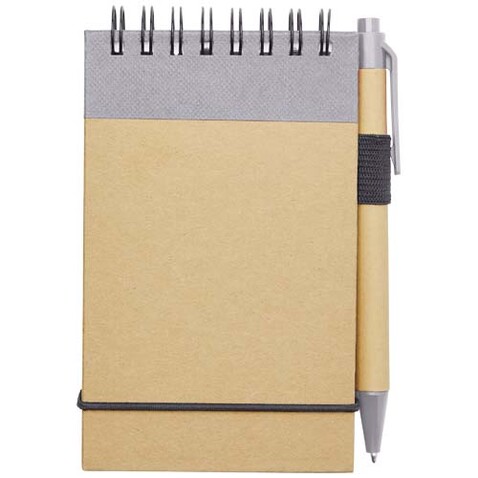 Zuse A7 Recycling Notizblock mit Stift, fliederfarben, natur bedrucken, Art.-Nr. 10626991