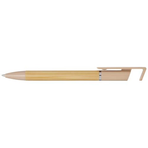 Delfina Stift Smartphoneständer (schwarze Mine), Oatmeal bedrucken, Art.-Nr. 10789807