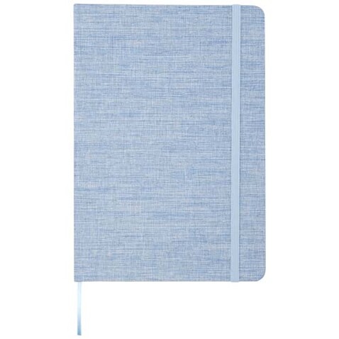 Ramona A5 Baumwoll Notizbuch, hellblau bedrucken, Art.-Nr. 10790050