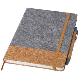 Veronica A5 Hardcover Notizbuch, grau, natur bedrucken, Art.-Nr. 10791382 Veronica A5 Hardcover Notizbuch, grau, natur bedrucken, Art.-Nr. 10791382