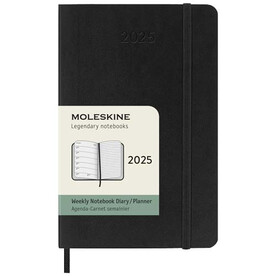 Moleskine Softcover 12 Monate Wochenkalender, Pocket-Format, schwarz bedrucken, Art.-Nr. 10794990