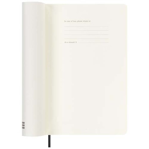 Moleskine 100 % VEGEA®. Boa Softcover 12 Monate Wochenkalender L, schwarz bedrucken, Art.-Nr. 10795190