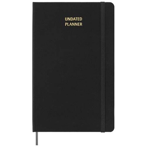 Moleskine Hardcover Wochenplaner L, undatiert, schwarz bedrucken, Art.-Nr. 10795290