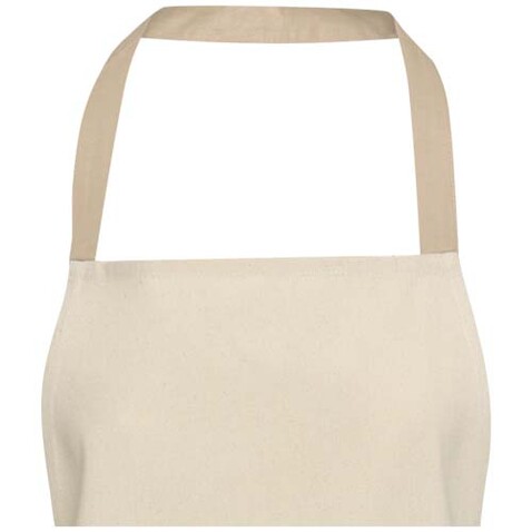 Nia 200 g/m² Schürze aus recycelter Baumwolle, Oatmeal bedrucken, Art.-Nr. 11332507