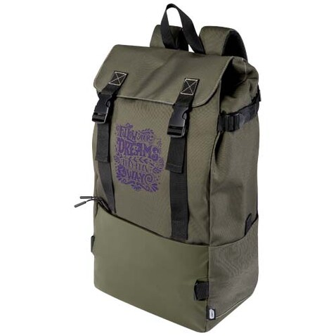 Roam GRS recycelter modularer Rucksack, grün bedrucken, Art.-Nr. 12071461