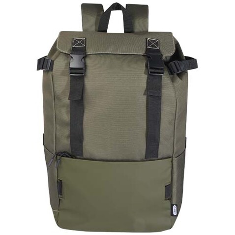 Roam GRS recycelter modularer Rucksack, grün bedrucken, Art.-Nr. 12071461