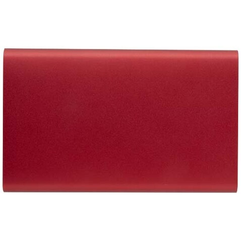 Pep 4000 mAh Type-C Powerbank aus recyceltem Aluminium, rot bedrucken, Art.-Nr. 12438021