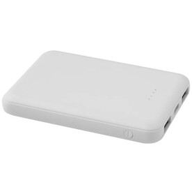 Asama 5000 mAh Typ-C Powerbank aus recyceltem Kunststoff, weiss bedrucken, Art.-Nr. 12438301
