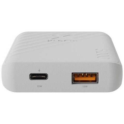 Xtorm XG205 Go2 12 W 5000 mAh Schnelllade-Powerbank, weiss bedrucken, Art.-Nr. 12440901
