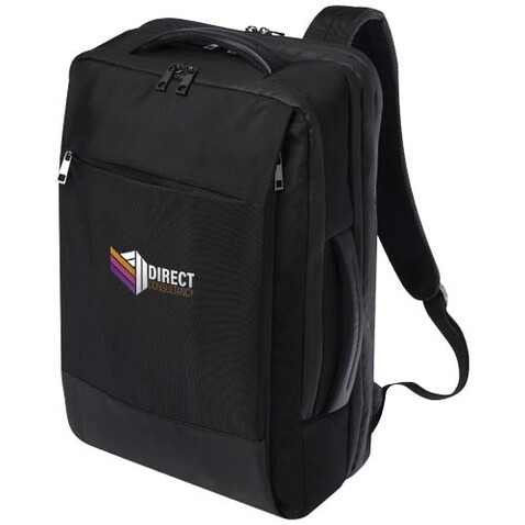 Expedition Pro 35L, 17&quot; GRS recycelter erweiterbarer Laptop-Rucksack, schwarz bedrucken, Art.-Nr. 13005790