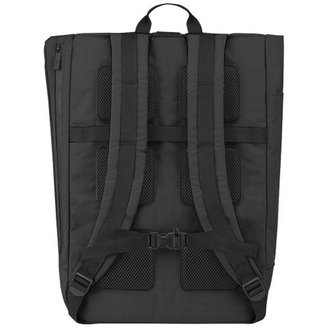 Moleskine Metro Rolltop Rucksack, schwarz bedrucken, Art.-Nr. 13007390