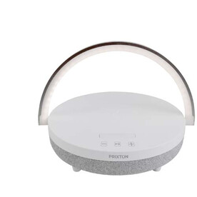 Prixton 10W 4-in-1 Bluetooth®-Lautsprecher mit LED-Licht und kabelloser Ladestation, weiss bedrucken, Art.-Nr. 2PA16001 Prixton 10W 4-in-1 Bluetooth®-Lautsprecher mit LED-Licht und kabelloser Ladestation, weiss bedrucken, Art.-Nr. 2PA16001
