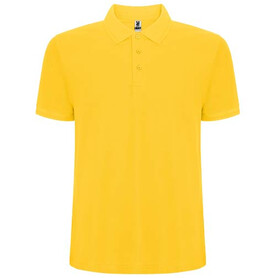 Pegaso Premium Poloshirt für Herren, gelb bedrucken, Art.-Nr. R66091B1