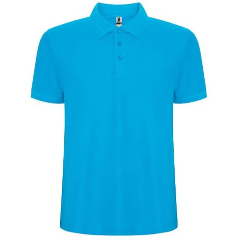 Pegaso Premium Poloshirt für Herren, türkis bedrucken, Art.-Nr. R66094U6
