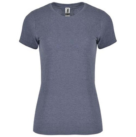Fox T-Shirt für Damen, Heather Denim Blue bedrucken, Art.-Nr. R66611L1
