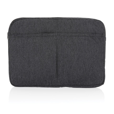 Laluka AWARE™ 15,6&quot; Laptoptasche aus recycelter Baumwolle anthrazit bedrucken, Art.-Nr. P788.149