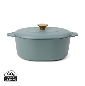 VINGA Monte Heritage Kokotte 4 L blau bedrucken, Art.-Nr. V2615007