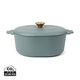 VINGA Monte Heritage Kokotte 4 L blau bedrucken, Art.-Nr. V2615007