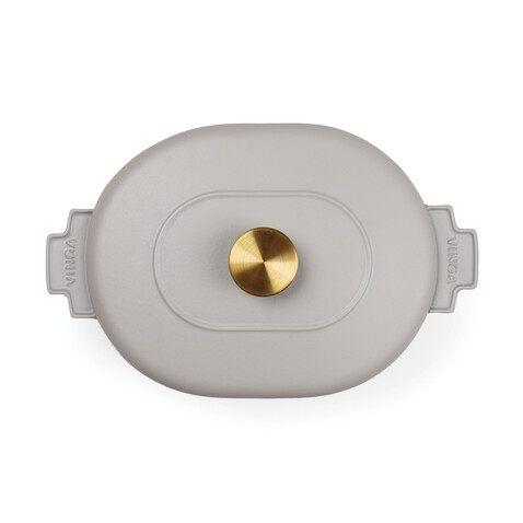 VINGA Monte Heritage Kokotte 4 L grau bedrucken, Art.-Nr. V2615002