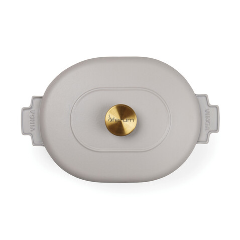 VINGA Monte Heritage Kokotte 4 L grau bedrucken, Art.-Nr. V2615002