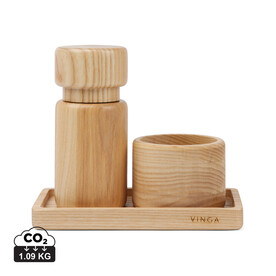 VINGA Retro Salz & Pfeffer Set braun bedrucken, Art.-Nr. V2620109 VINGA Retro Salz & Pfeffer Set braun bedrucken, Art.-Nr. V2620109