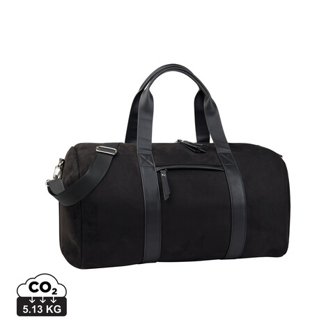 VINGA Marlow Wochenendtasche RCS aus recyceltem Polyester schwarz bedrucken, Art.-Nr. V7070101 VINGA Marlow Wochenendtasche RCS aus recyceltem Polyester schwarz bedrucken, Art.-Nr. V7070101