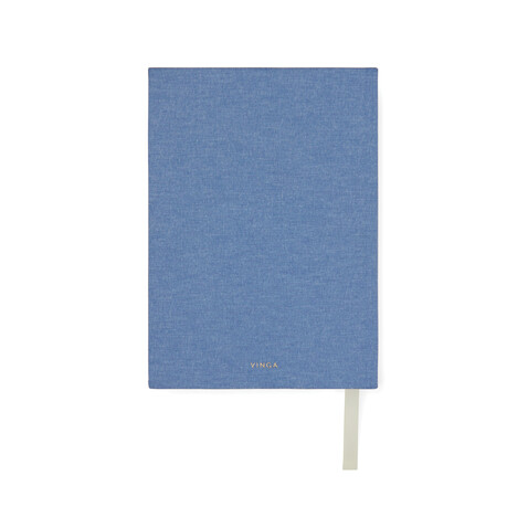 VINGA &quot;One memory a day&quot; GRS-recyceltes Papierjournal blau bedrucken, Art.-Nr. V7730205