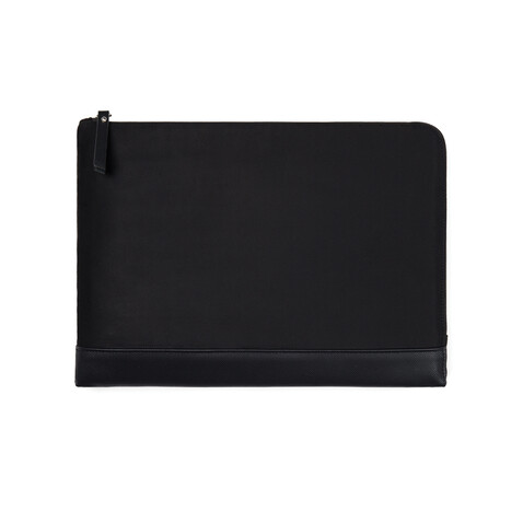 VINGA Marlow 14" Laptop Sleeve aus RCS recyceltem Polyester schwarz bedrucken, Art.-Nr. V7880801