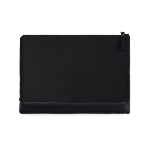 VINGA Marlow 14" Laptop Sleeve aus RCS recyceltem Polyester schwarz bedrucken, Art.-Nr. V7880801