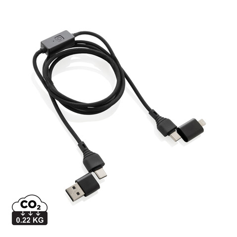 Datalock RCS recyceltes 60W Hacking-Schutzkabel schwarz bedrucken, Art.-Nr. P302.4901