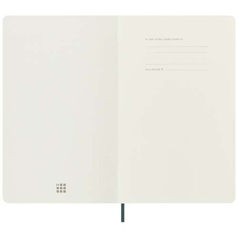 Moleskine 100% VEGEA® Boa Softcover Notizbuch L – liniert, grün bedrucken, Art.-Nr. 10793161