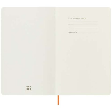 Moleskine 100% VEGEA® Capri Softcover Notizbuch L – liniert, orange bedrucken, Art.-Nr. 10793231