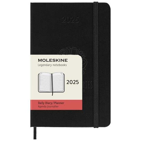 Moleskine Hardcover 12 Monate Tageskalender , Pocket-Format, schwarz bedrucken, Art.-Nr. 10794690