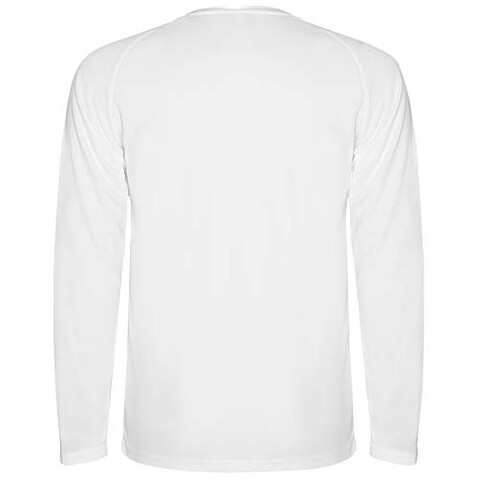 Montecarlo Langarm-Sport-Shirt für Kinder, weiss bedrucken, Art.-Nr. K04151ZD