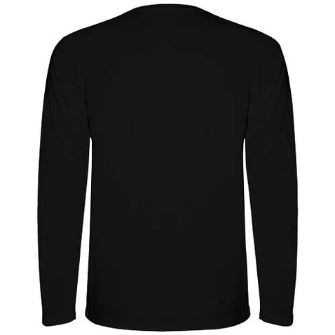 Montecarlo Langarm-Sport-Shirt für Kinder, schwarz bedrucken, Art.-Nr. K04153OD